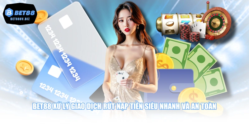 BET88 xử lý giao dịch rút nạp tiền siêu nhanh và an toàn