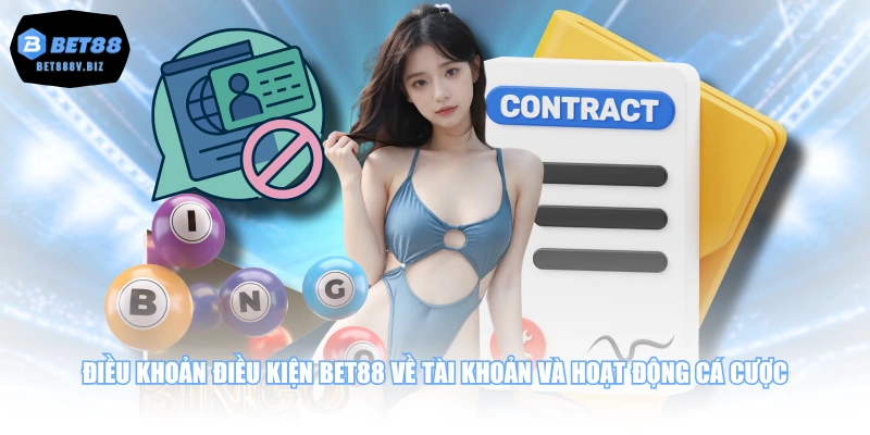 Điều khoản điều kiện BET88 về tài khoản và hoạt động cá cược
