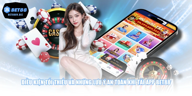 Điều kiện tối thiểu và những lưu ý an toàn khi tải app BET88